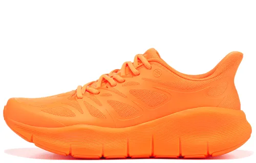 BMAI Bimax Expeditioner Pure Light Shock-absorbing, breathable, wear-resistant, ultra-light thick sole, sandwich mesh, jogging training, fitness skipping rope, fashionable wear, mixed EVA physical foam, low-top running shoes, women's model, vibrant orange