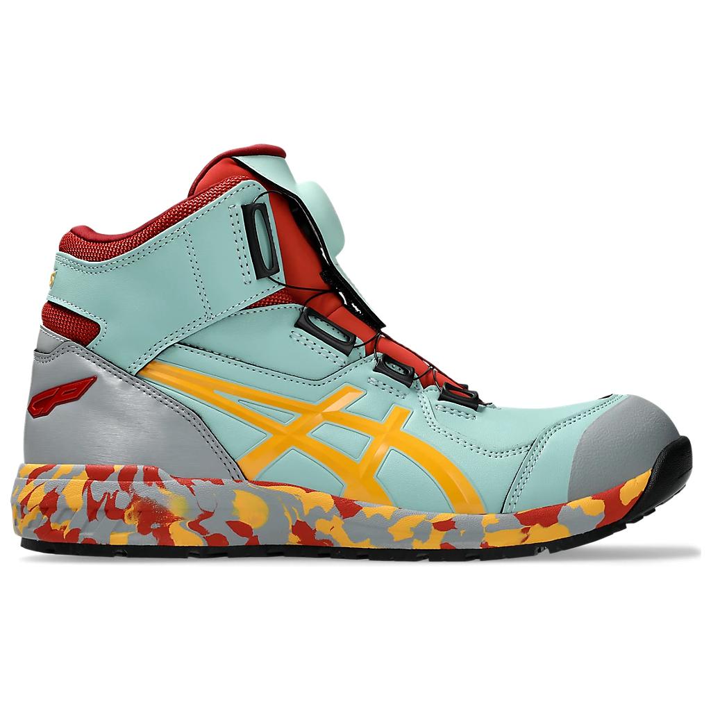 Asics Winjob High top Casual Running Shoes Unisex Cyan Yellow
