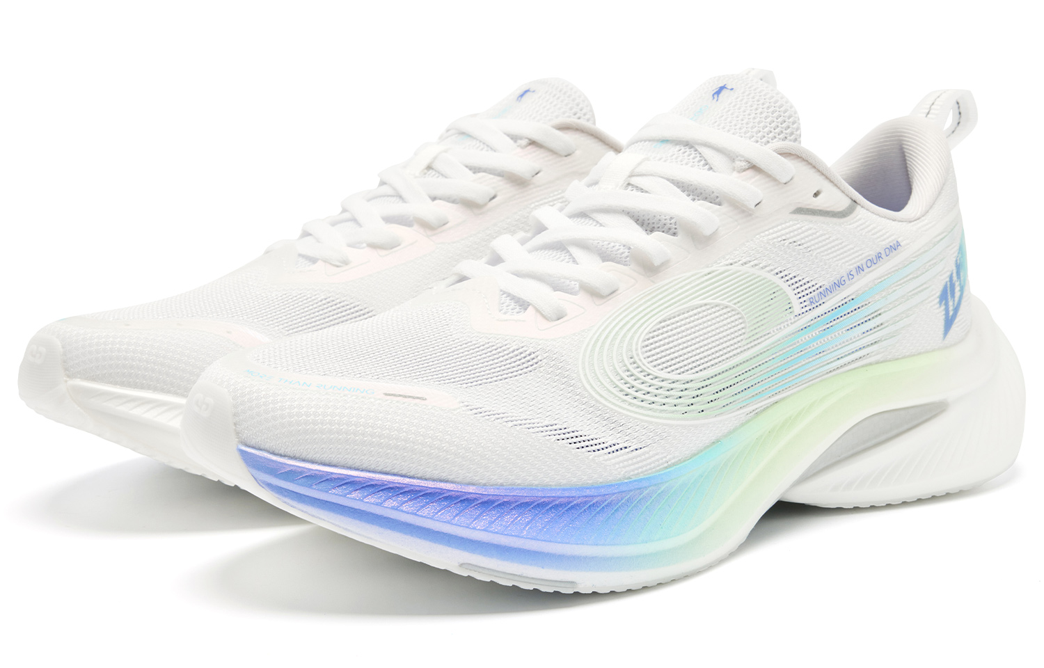 QIAODAN Feispeed 3.0 Low top ChaiPRO Rebound Technology Casual Training Running Shoes Men’s White Purple Blue