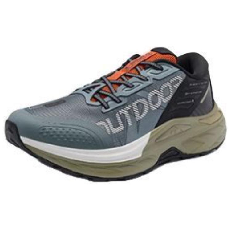 XTEP Kunlun 1.0 Slip Resistant Slip Resistant Low top Outdoor Shoes Men’s Gray Cyan Black