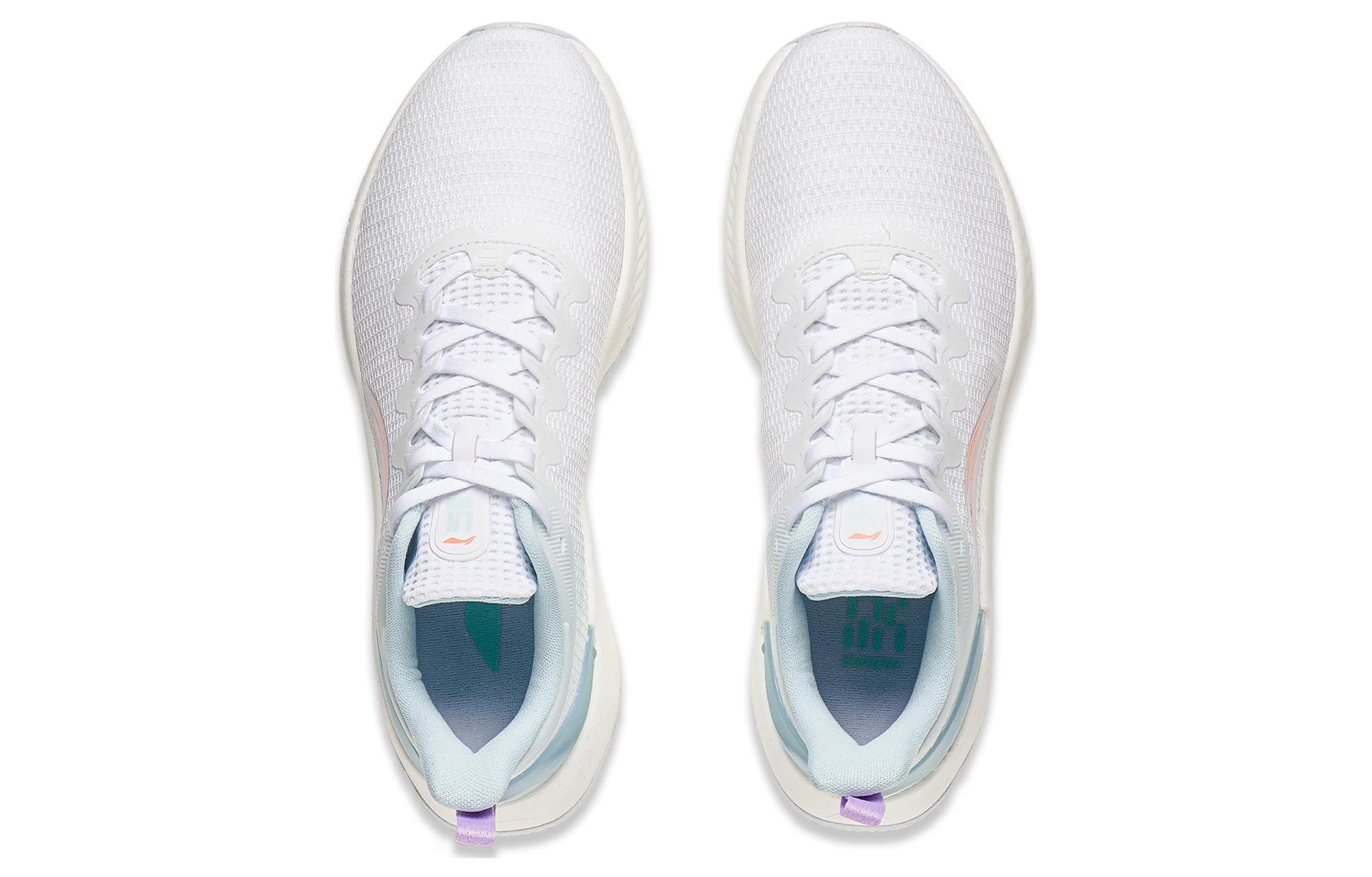 Li Ning YueYing Element Slip Resistant, Abrasion Resistant, Breathable Low top Running Shoes Women’s White Blue