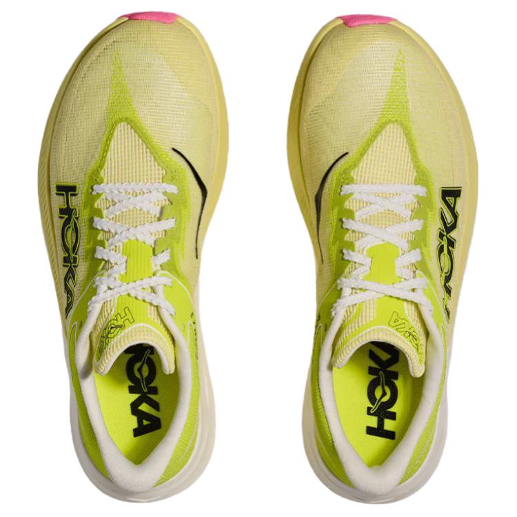 HOKA ONE ONE Rocket X 3 Low top Running Shoes Unisex Yellow Forehead