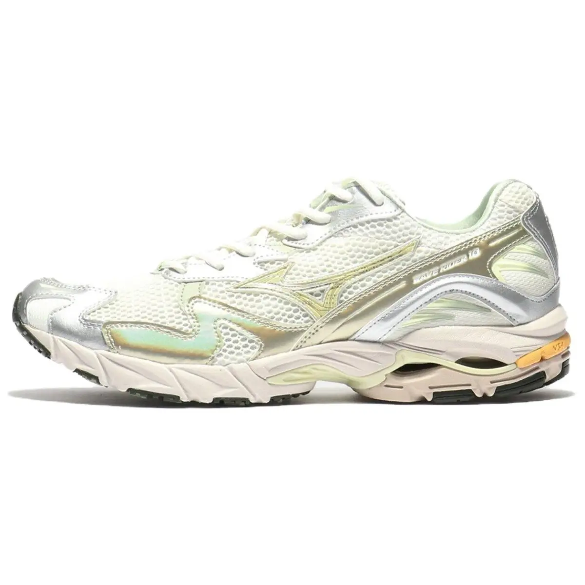 Mizuno Wave Rider 10 Slip-Resistant Low-top Running Shoes Unisex White Silver