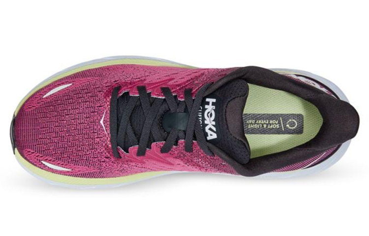 HOKA ONE ONE Clifton 8 Ibis Rose Pink Green Women’s