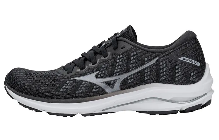 Mizuno Wave Rider 25 Waveknit 'Black Grey'
