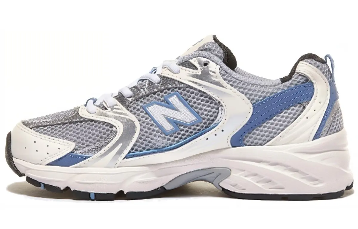 New Balance NB 530 Mesh, Textile, Artificial Leather Low top Casual City Commuting Running Shoes Unisex Steel Blue