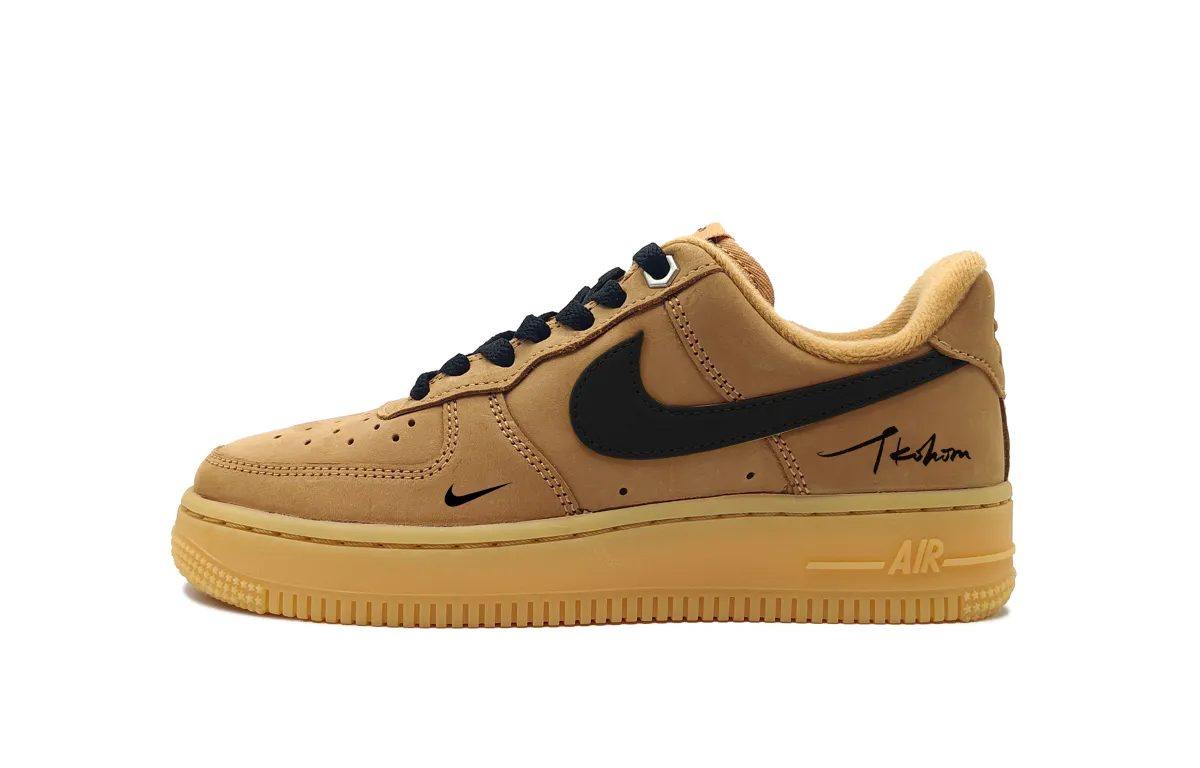 Nike Air Force 1 Skate Shoes Unisex Low-top Black Brown