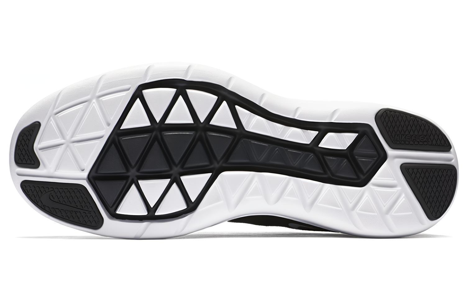 Женские кроссовки Nike Flex 2017 RN BLACK ANTHRACITE (черно-белые) — фото 6