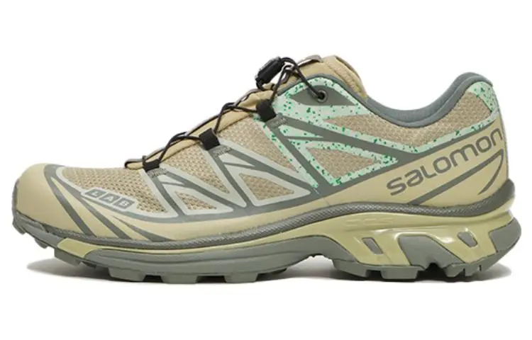 SALOMON XT 6 Cushioning Slip Resistant Abrasion Resistant Low top Running Shoes Unisex Green