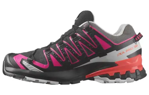 SALOMON XA Pro 3D V9 Cushioning Abrasion Resistant Cushioning, Wear Resistant Low top Outdoor Shoes Women's Black Gray