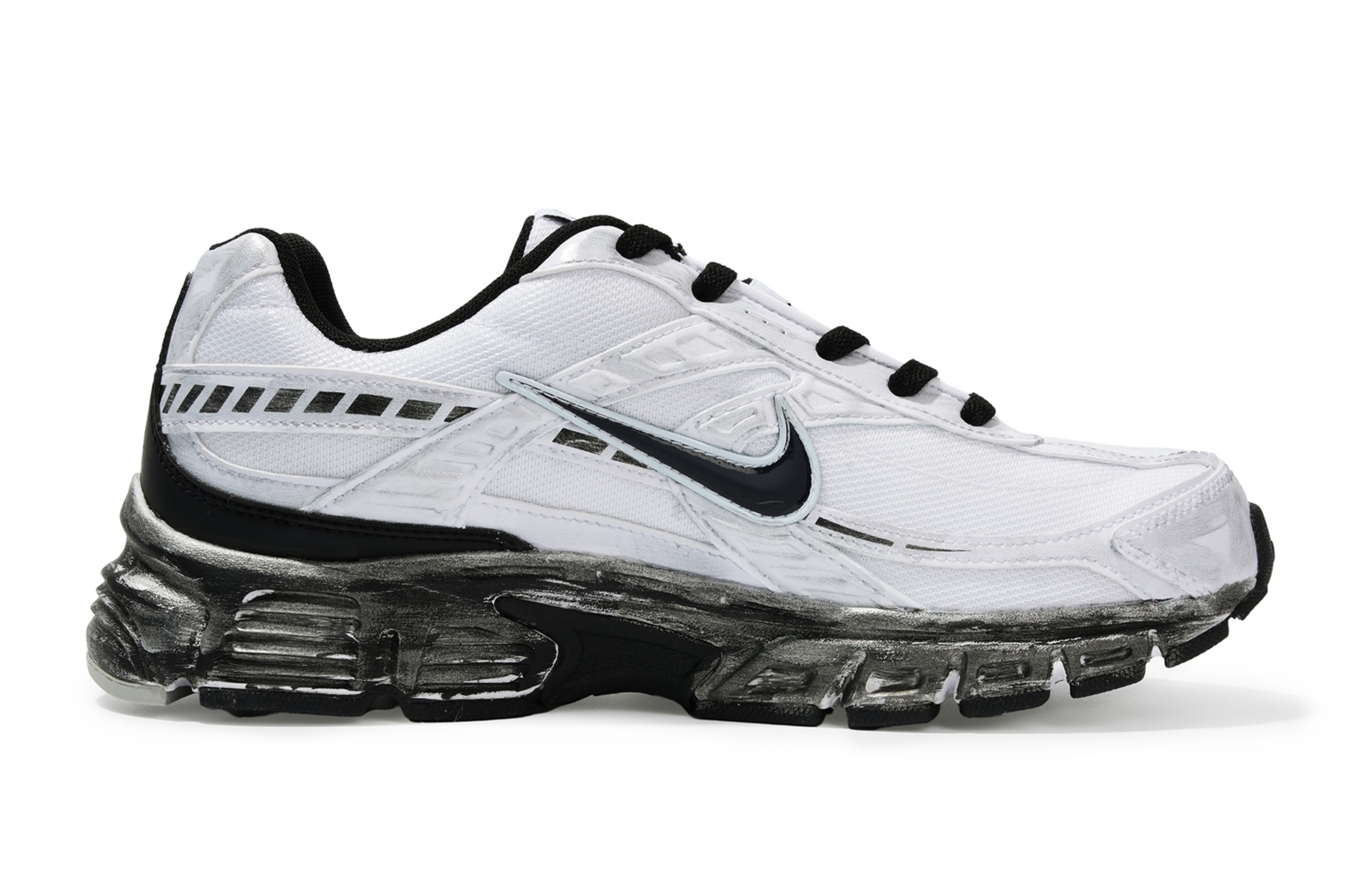 Nike Initiator Abrasion Resistant Low top Running Shoes Unisex Silver