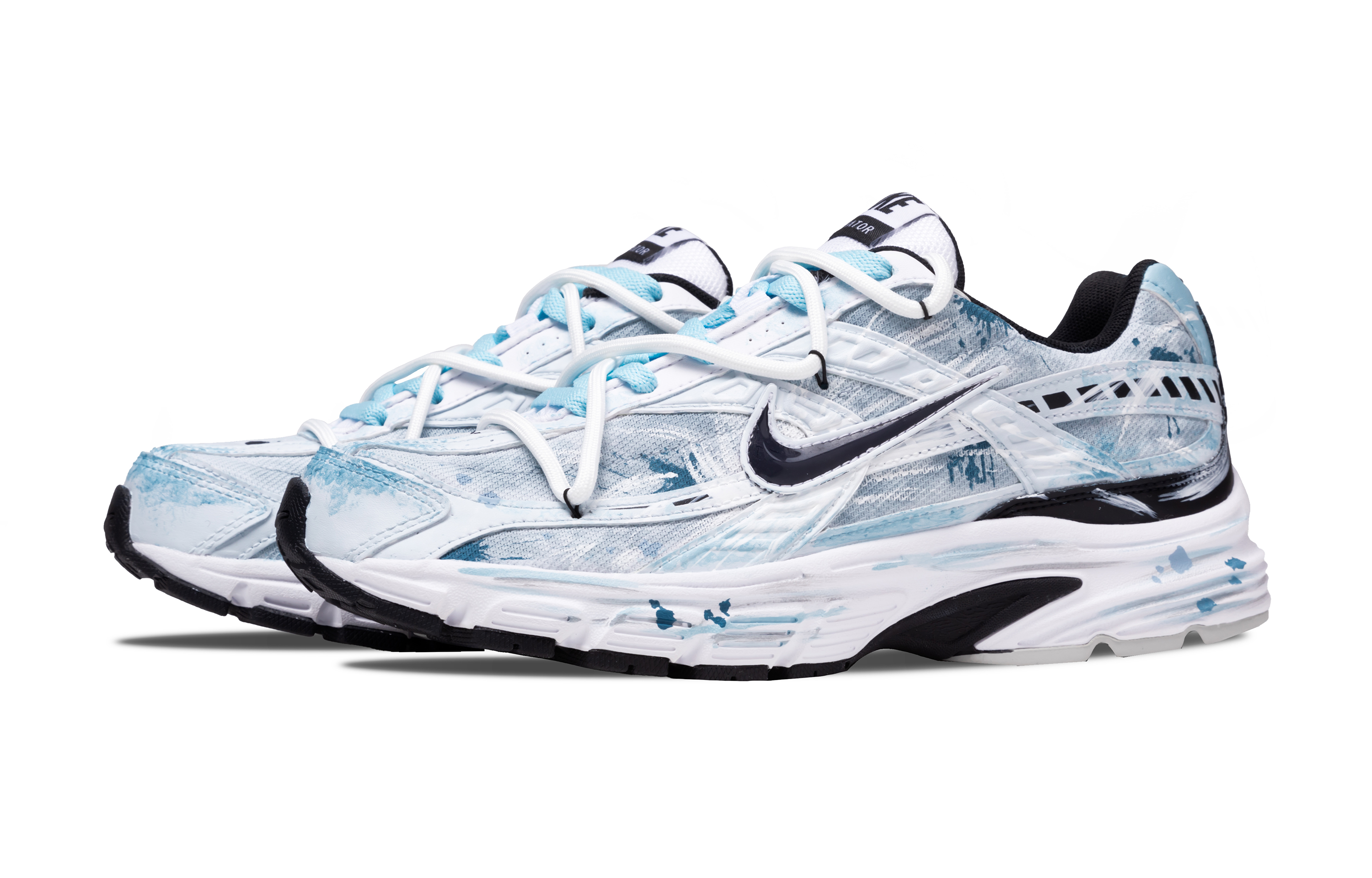 Nike Initiator Slip Resistant Low top Casual City Commuting Running Shoes Men’s Sky Blue