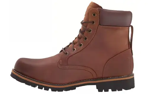 Timberland Top Grain Cow Leather Thermal Abrasion Resistant Comfortable Crew Outdoor Boots Men's Red Brown