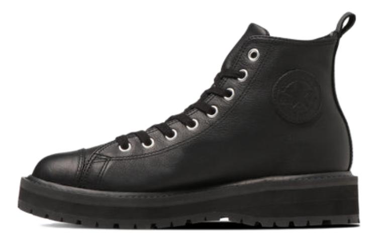 Converse All Star Longlife Hi Comfortable Outdoor Shoes Unisex Black Japan Version