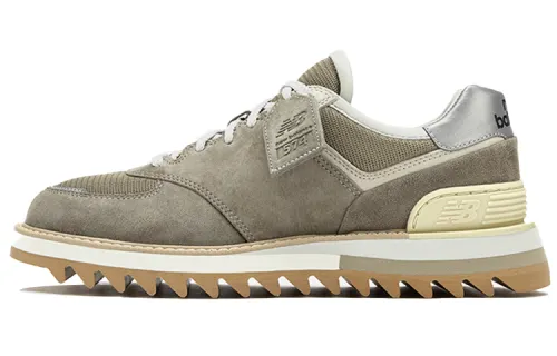 Tokyo Design Studio x New Balance NB 574 Series Retro Workwear Suede First Layer Cowhide Pigskin Low-top Casual Running Shoes Same Style for Men and Women Original Gray