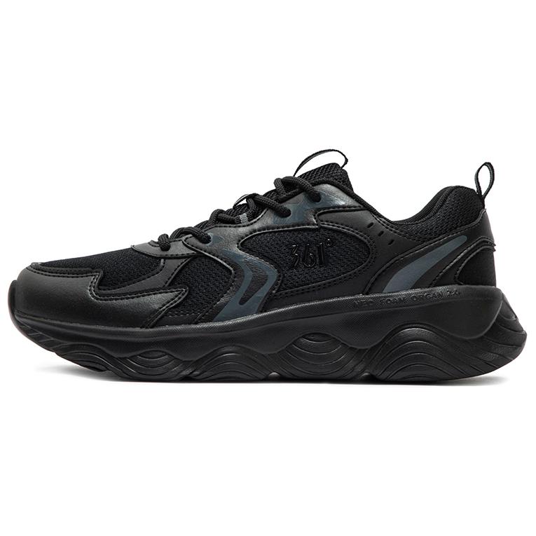 361° Slip Resistant, Abrasion Resistant, Lightweight Low top Sprint Running Shoes Men’s Black Gray