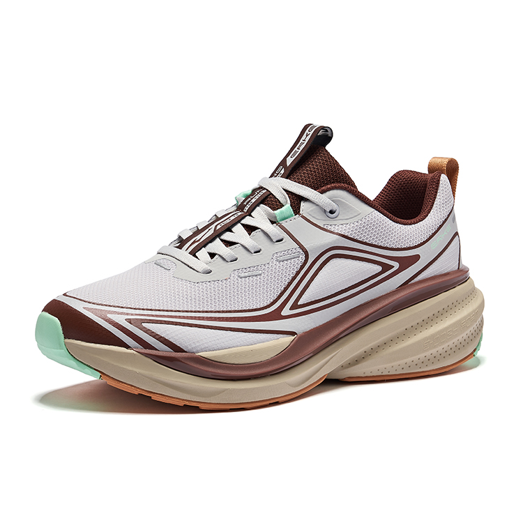Erke Cushioning, Wear Resistant Low top Running Shoes Men’s Mist Gray Mocha