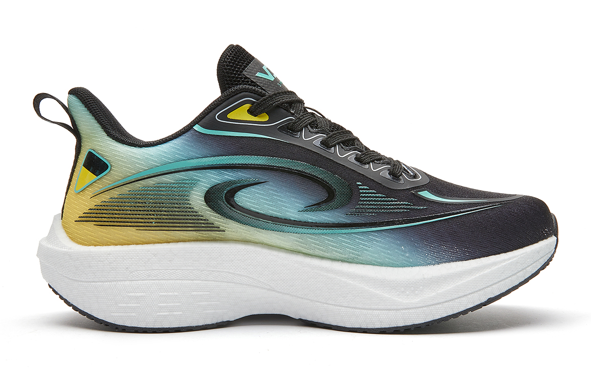 VOIT Running Shoes Unisex Low Top Black Rainbow