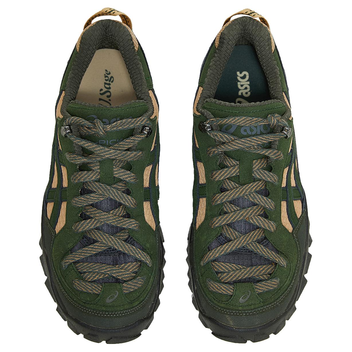 ASICS x U.Sage GEL PICKAX Abrasion Resistant Low top Outdoor Shoes Unisex Black Green