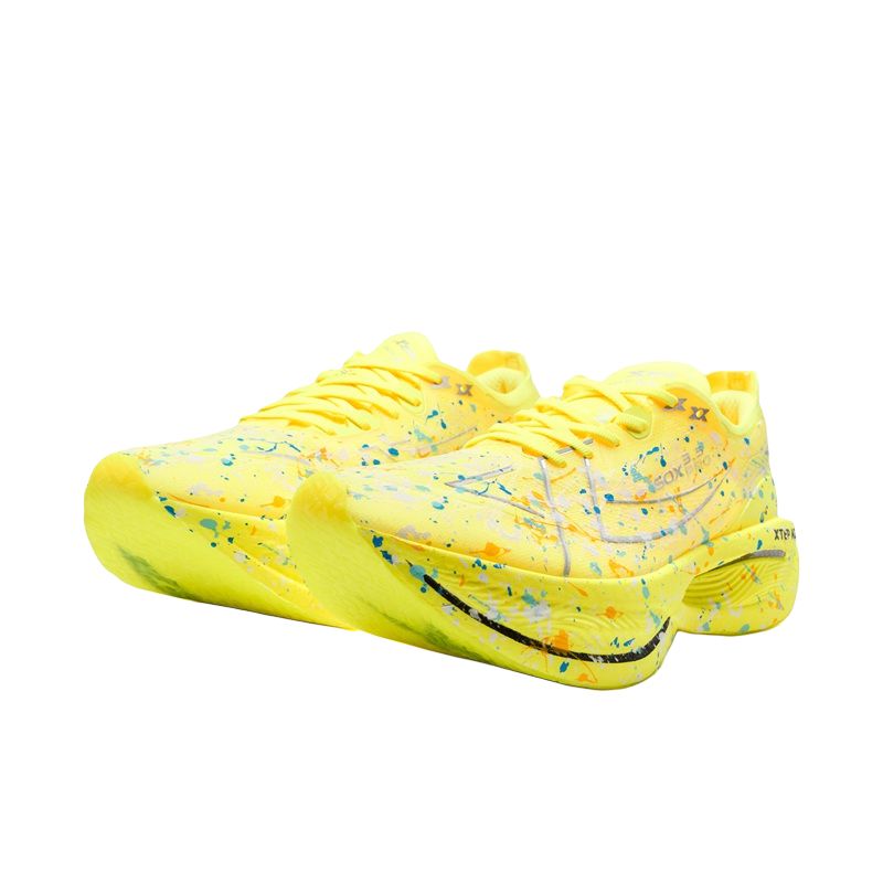 XTEP 160X 3.5PRO Running Shoes Men’s Low Top Fluorescent Bright Yellow, Teal