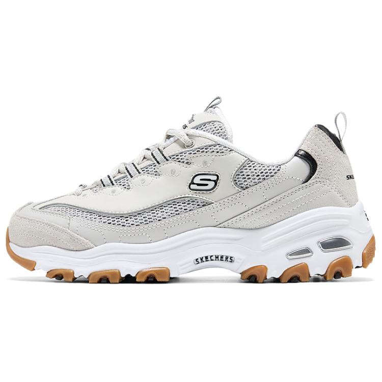 Женские кроссовки Skechers D'Lites (серебристые)