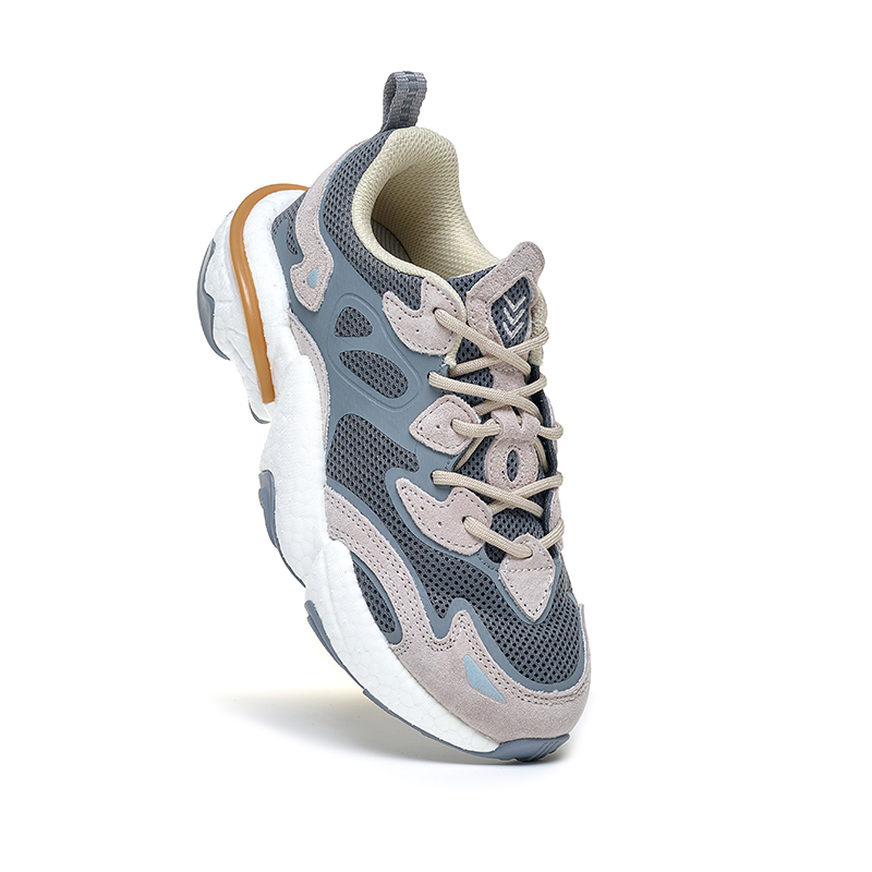 TREEPERI Running Shoes Unisex Low Top Black Gray/Heritage Gray