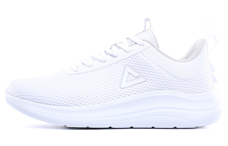 PEAK Qingyi Minimalist Style Cushioning Slip Resistant Abrasion Resistant Low top Running Shoes Women's All White