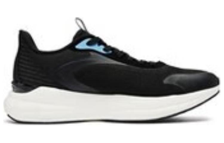 QIAODAN Infinity 5.0 Comfortable Cushioning Slip Resistant Abrasion Resistant Low top Running Shoes Men’s Black Blue