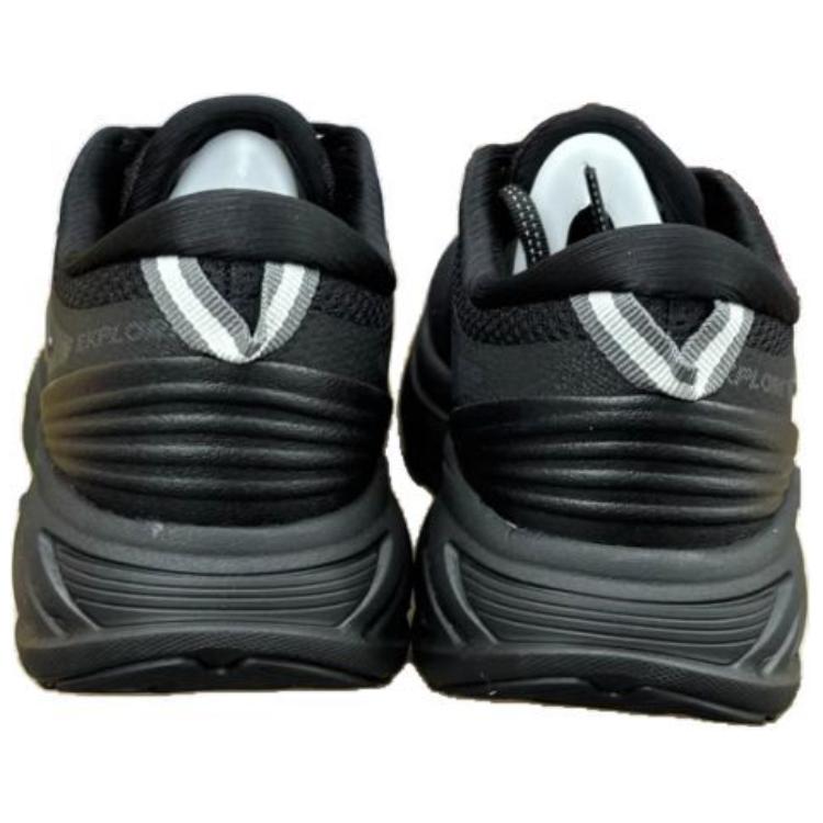 Erke Abrasion Resistant Breathable Abrasion Resistant Breathable Low top Running Shoes Men’s Black Gray