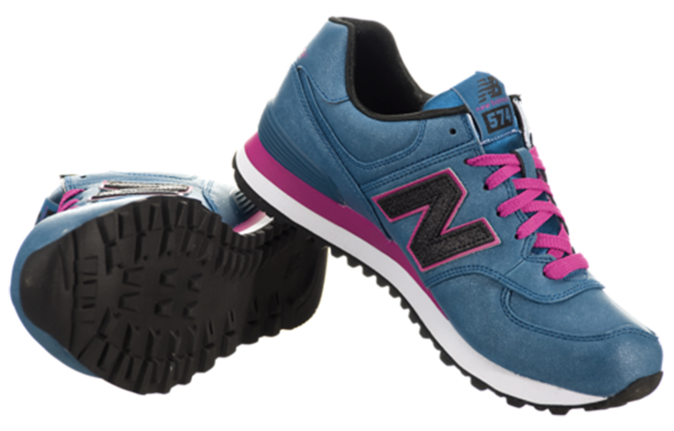 Женские кроссовки New Balance 574 (синие) — фото 5