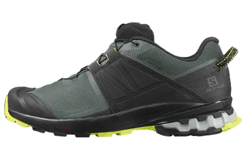 SALOMON Comfortable Fabric Abrasion Resistant Low top Running Shoes Men's Black Green