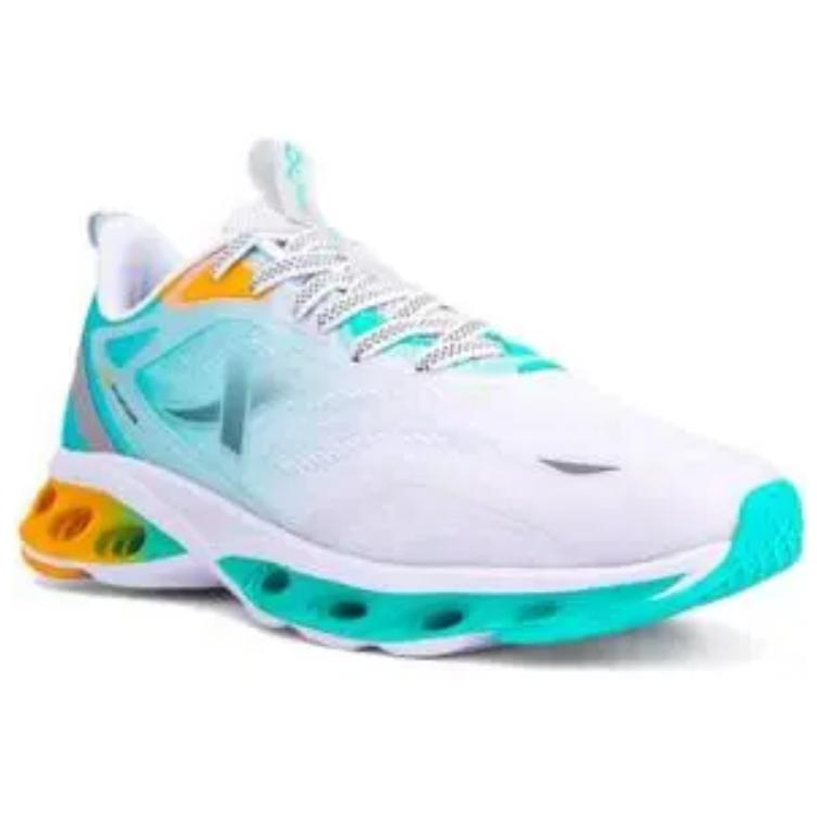 XTEP Abrasion Resistant Breathable Lightweight Quick Dry Low top Running Shoes Men’s White Green