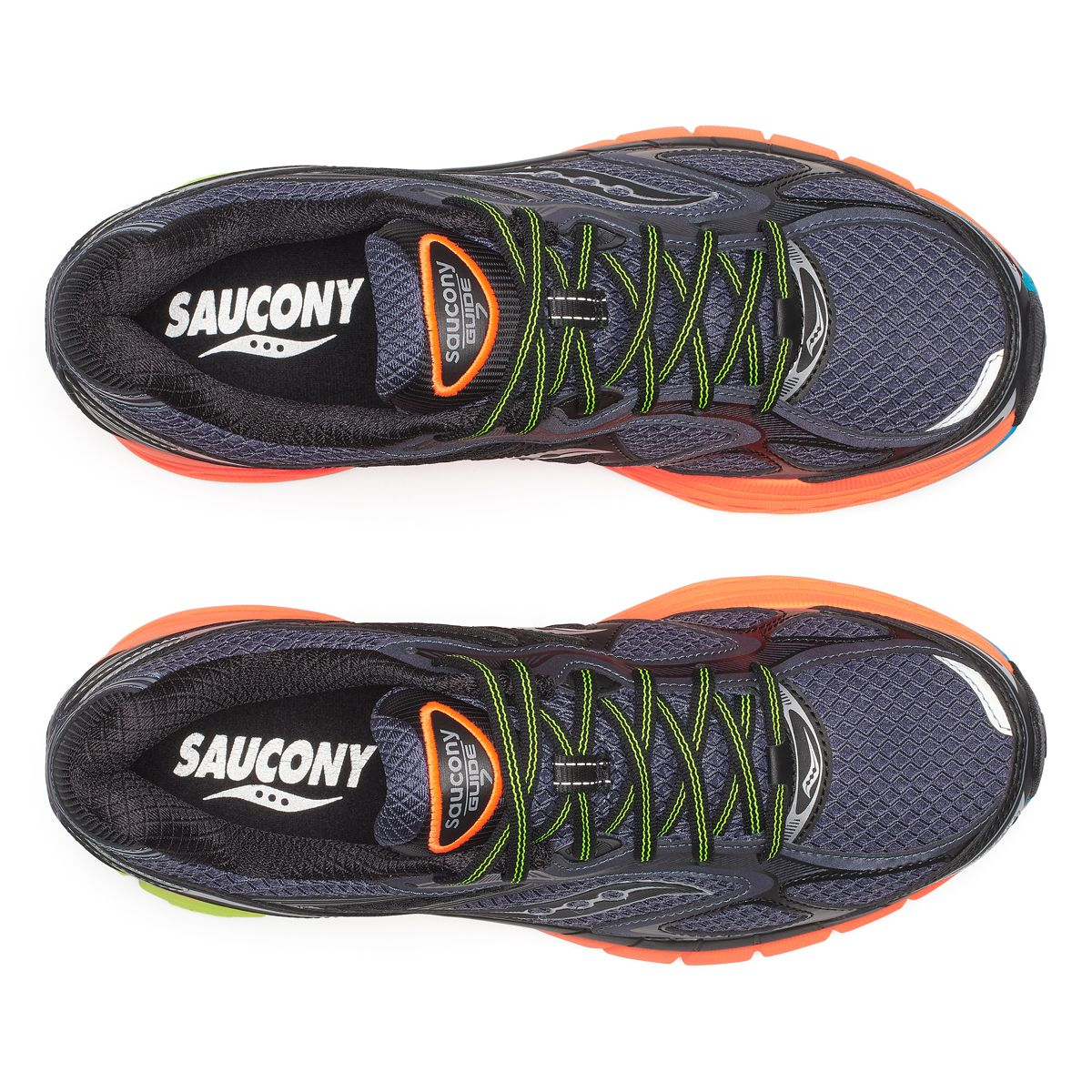 Saucony ProGrid Guide 7 Abrasion Resistant Abrasion Resistant Low top Running Shoes Men’s Black