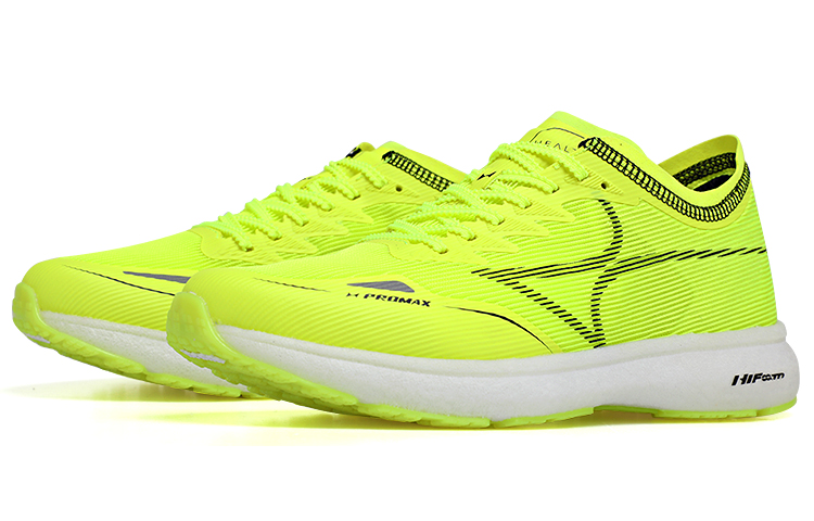 HEALTH 5019S Running Shoes Unisex Low Top Neon Yellow