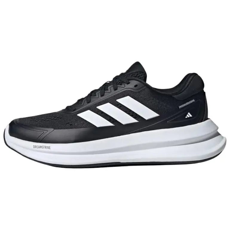 Adidas NOVAWAVE Textile, Synthetic Leather Low top Running Shoes Men's Black White