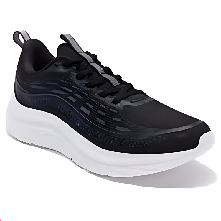 XTEP Cushioning, Wear Resistant Low top Casual Running Shoes Women’s Black Gray