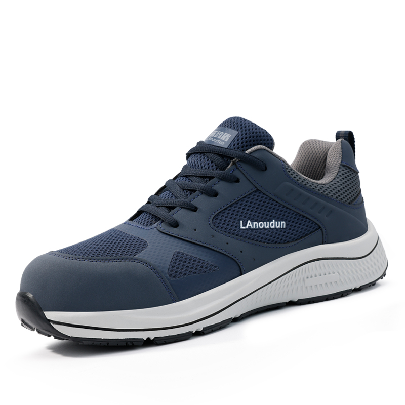 LANOUDUN Slip Resistant, Breathable, Lightweight Low top Outdoor Shoes Men’s Navy Blue