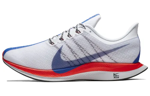 Nike Pegasus 35 fast foam anti-slip wear-resistant low top marathon running shoes same as men and women Red blue white