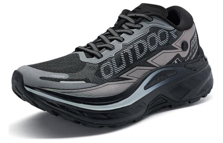 XTEP Kunlun 10V2 Comfortable Cushioning, Wear Resistant Low top Outdoor Shoes Men’s Gray Black