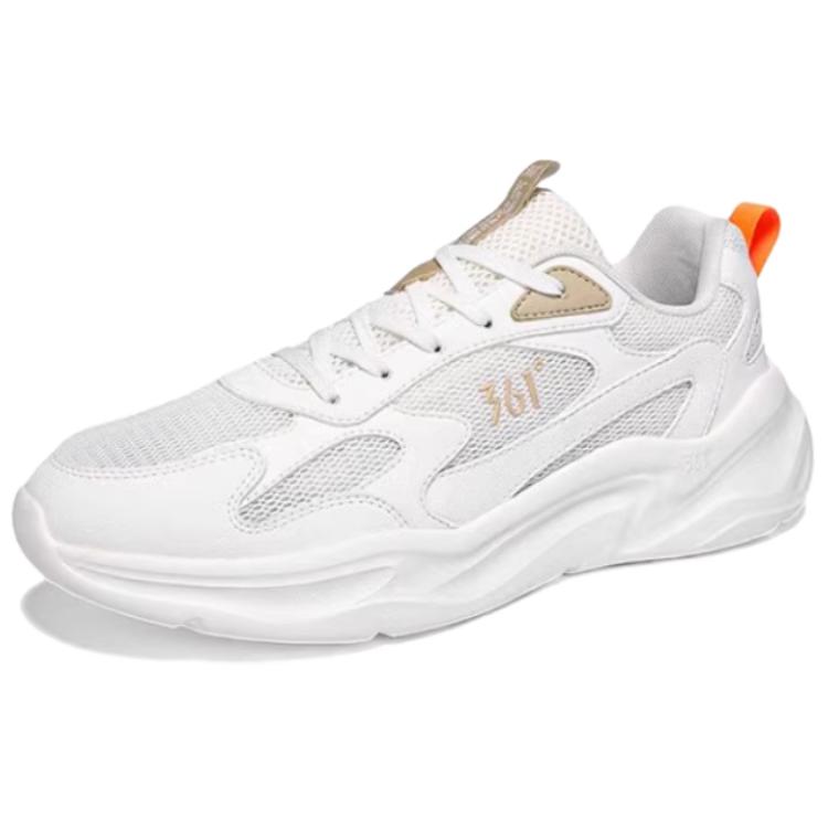 361° Comfortable And Trendy Abrasion Resistant, Breathable, Lightweight Low top Casual Running Shoes Men’s White Brown