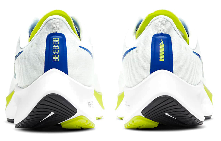 Женские кроссовки Nike Pegasus 37 (белый / синий / зеленый) — Белый / синий / зелёный — фото 5
