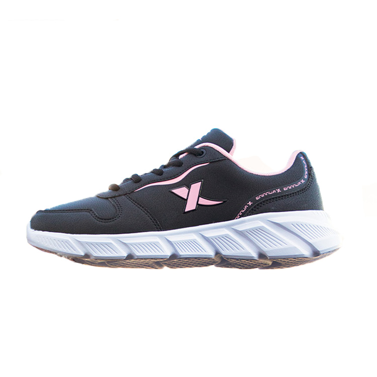 XTEP Fashion Trend Waterproof And Wear resistant Low top Casual Running Shoes Women’s Black Pink
