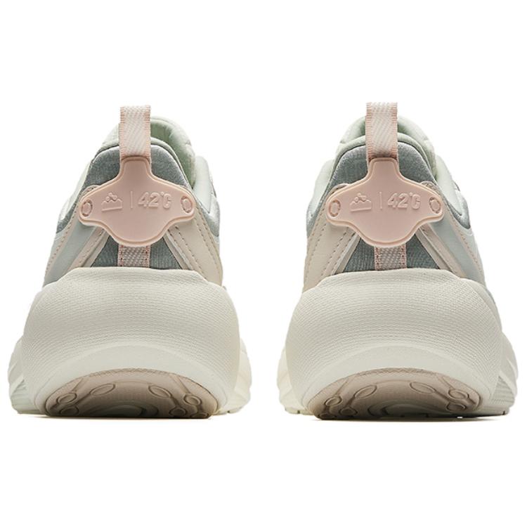 Anta Cotton Candy Dash 3 Slip Resistant Abrasion Resistant Low top Casual Running Shoes Women’s Beige Gray