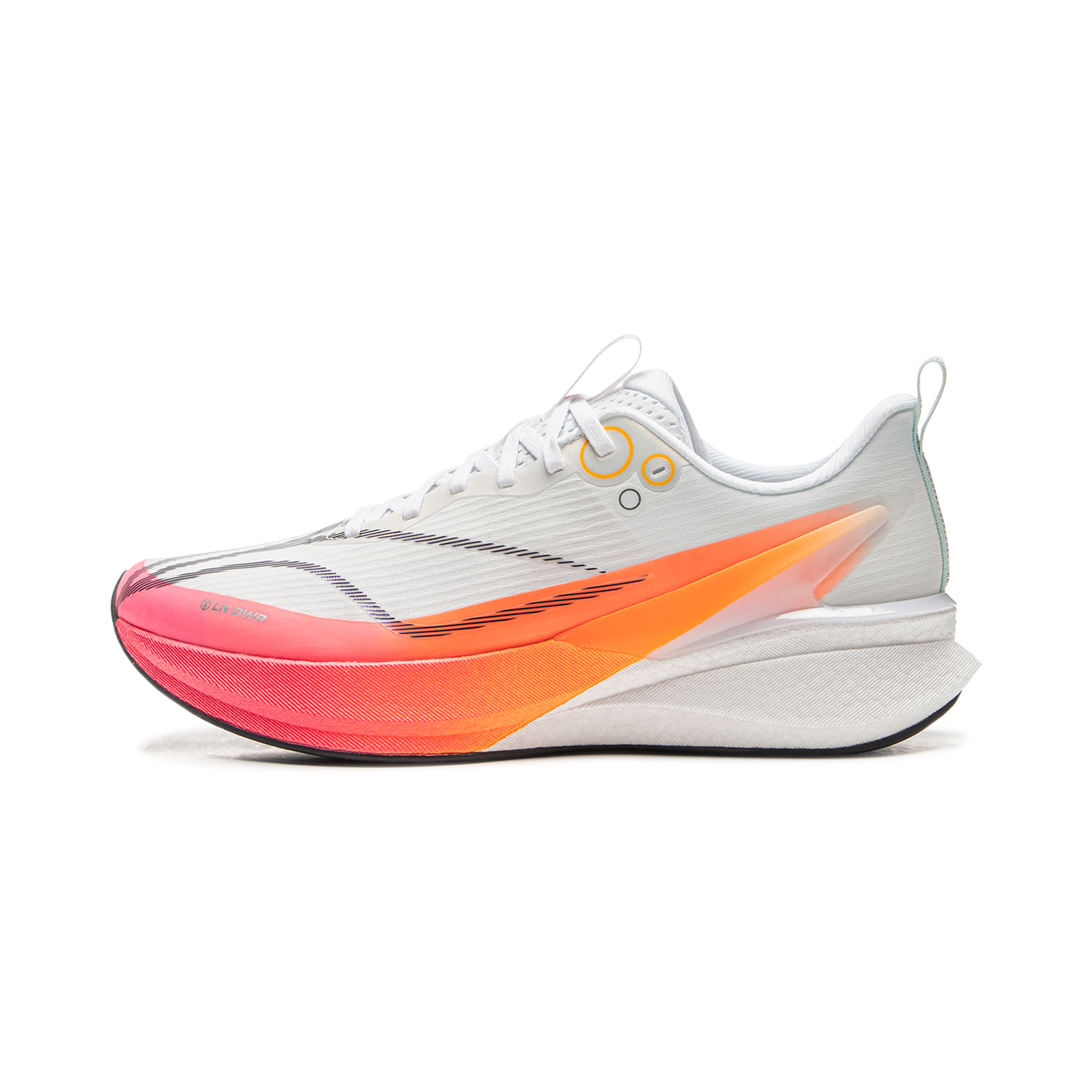 LiNing Red Rabbit 8PRO physical test and board-less competition training, comfortable shock absorption, non-slip, wear-resistant, breathable support, light rebound, low-top training and racing running shoes, men's standard white
