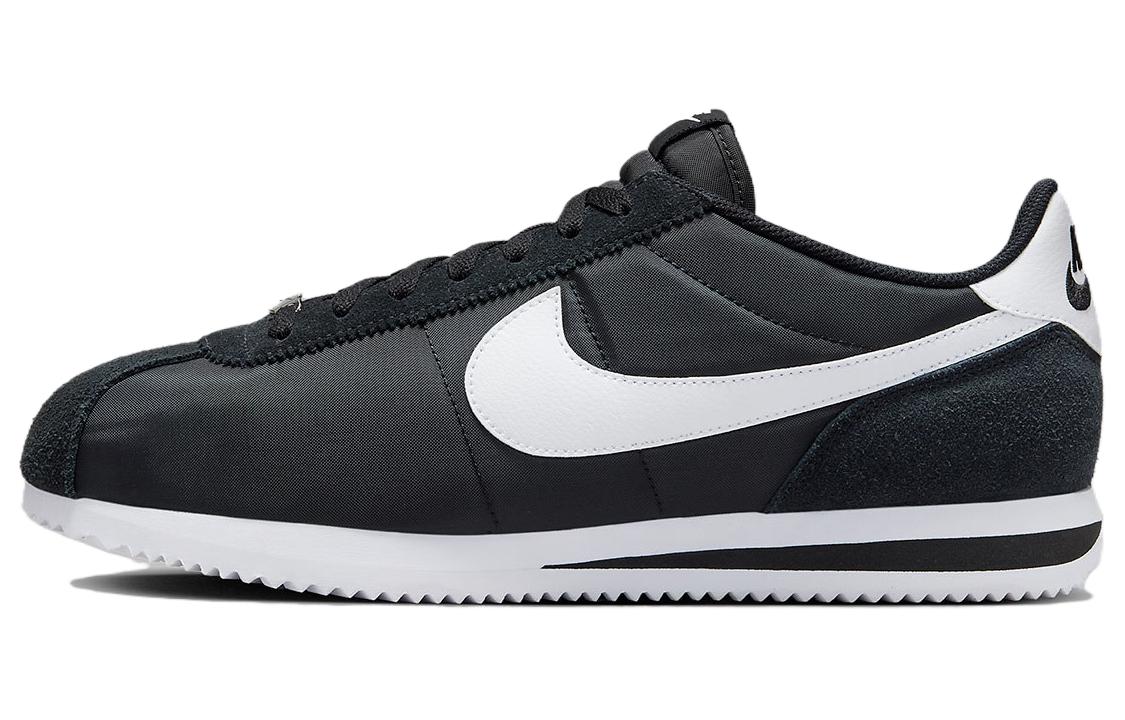 Мужские кроссовки Nike Cortez Textile (черно-белые)