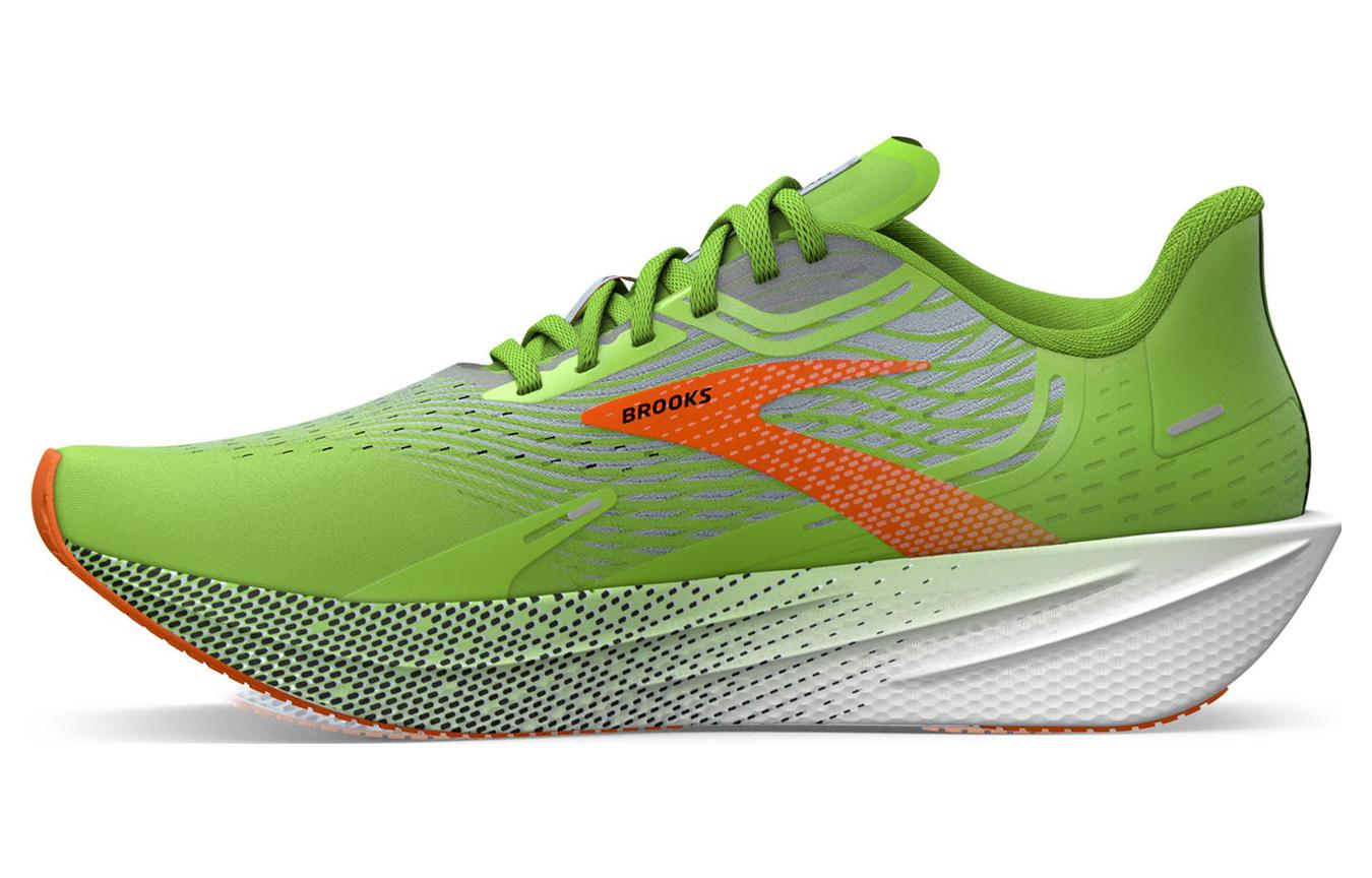Brooks Hyperion Max Green Gecko Red Orange