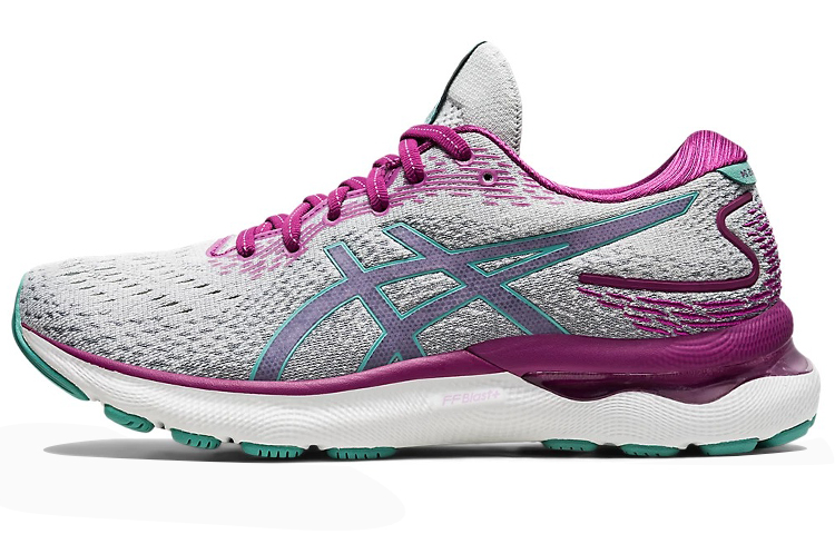 Asics GEL Nimbus 24 Comfortable Low top Running Shoes Men's Gray Pink