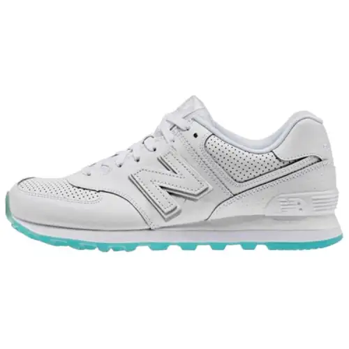 574 New Balance Perforated 'White Green'