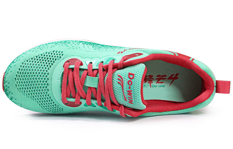 DO WIN Comfortable Cushioning Slip Resistant Abrasion Resistant Low top Running Shoes Unisex Green