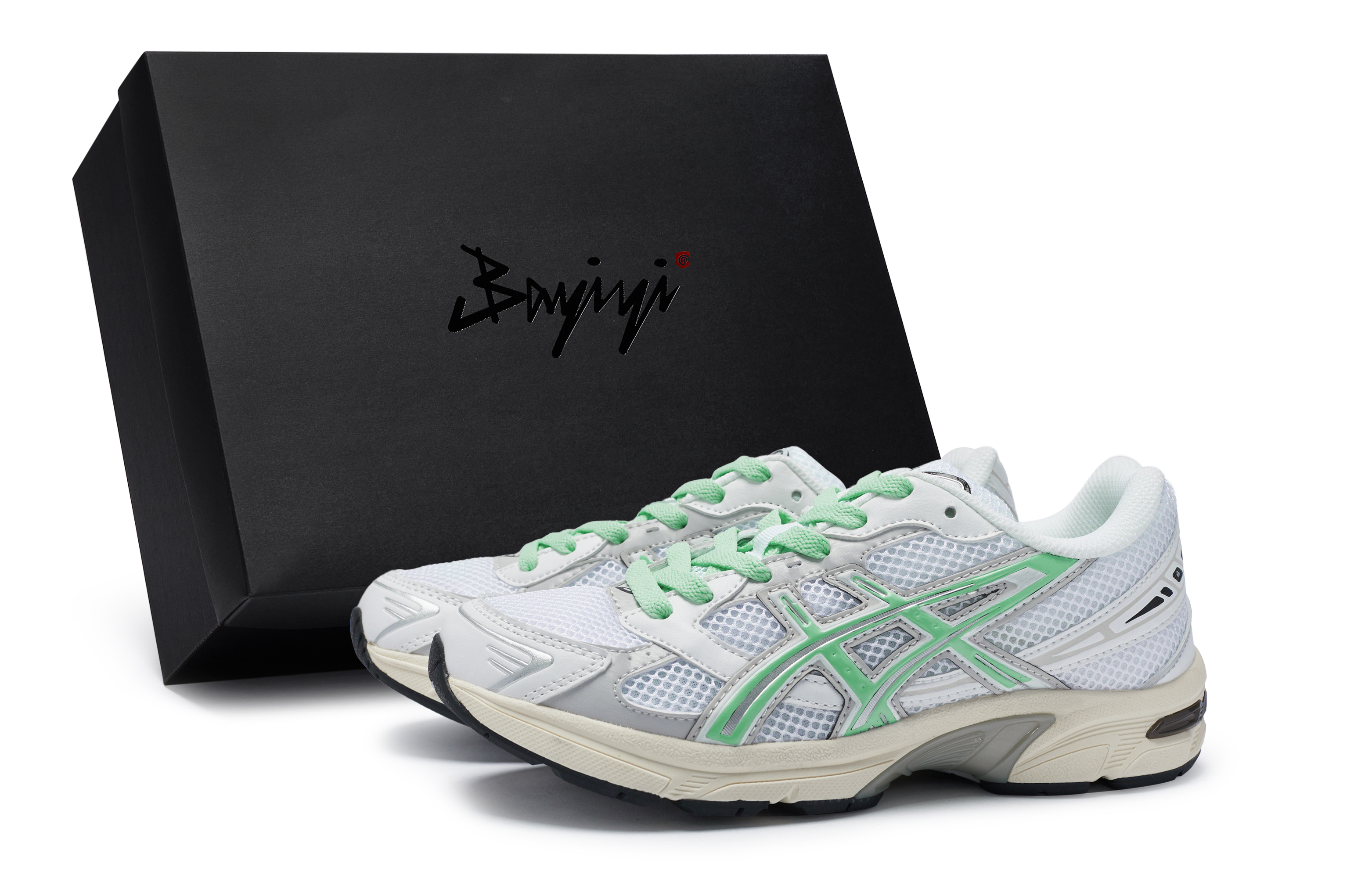 Asics Gel 1130 Cushioning Abrasion Resistant Low top Running Shoes Unisex White Gray Green